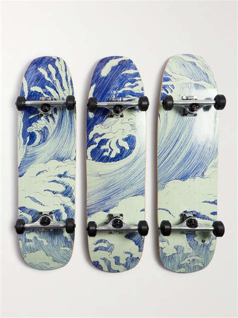 CELINE Printed Wooden Skateboard for Men .